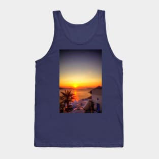 Santorini Golden Sunset Tank Top